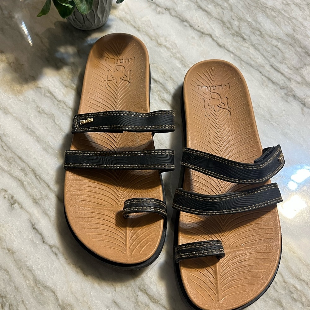 Kuailu women’s Black 7.5 Sandals